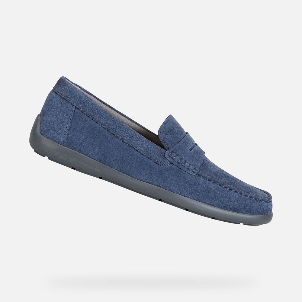 Geox Loafers Blue Devan - Geox Mens Shoes - EWSQDM074